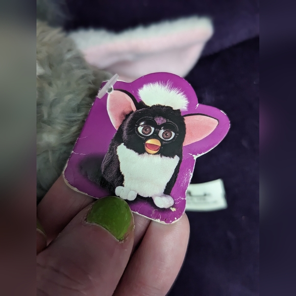 Vintage 1998 Tiger Electronics Grey Furby with tag - Picture 3 of 8